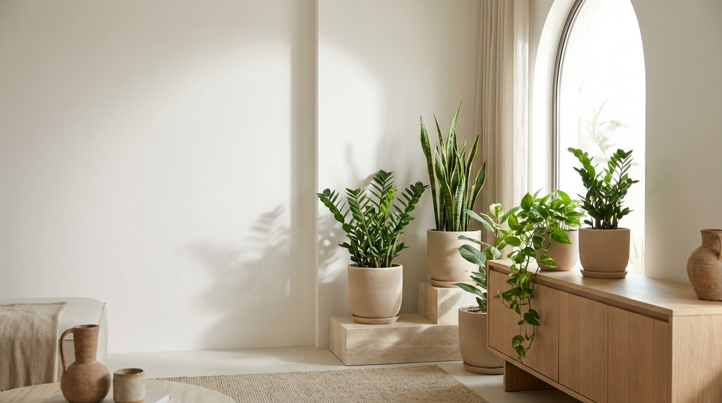 نباتات داخلية سهلة العناية للأشخاص المشغولين في منازل الإمارات