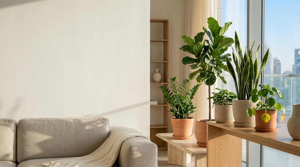 مشاكل النباتات الداخلية الشائعة في المنازل الحارة في منازل الإمارات العربية المتحدة