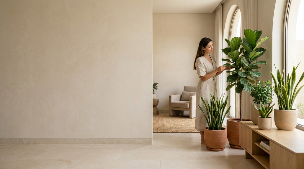 مشاكل النباتات الداخلية الشائعة في المنازل الحارة في منازل السعودية