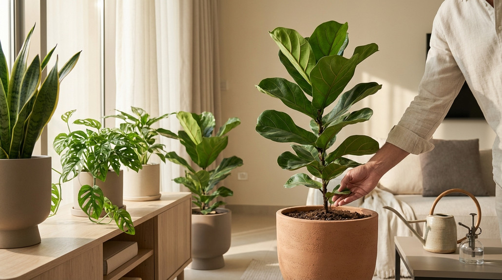 عدد مرات ري النباتات الداخلية بشكل صحيح في منازل الإمارات