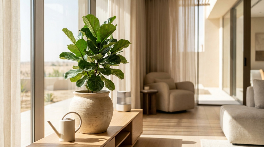 مشاكل النباتات الداخلية الشائعة في المنازل الحارة في منازل الإمارات