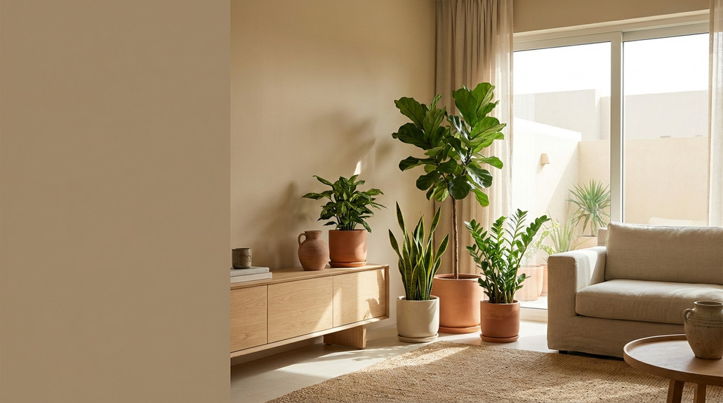 مشاكل النباتات الداخلية الشائعة في المنازل الحارة في منازل المملكة العربية السعودية