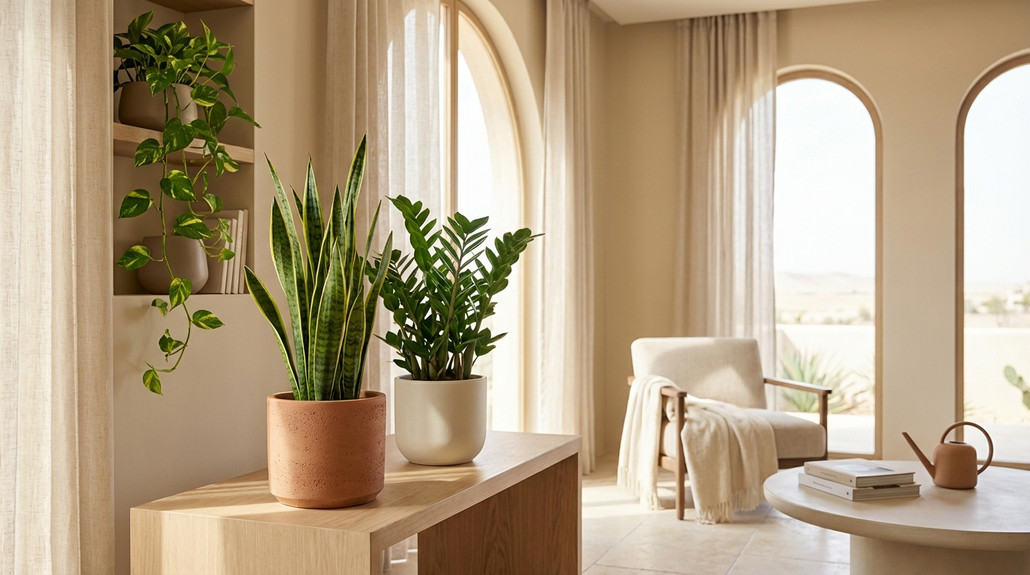 أفضل النباتات الداخلية للشقق ذات الإضاءة المحدودة في منازل السعودية
