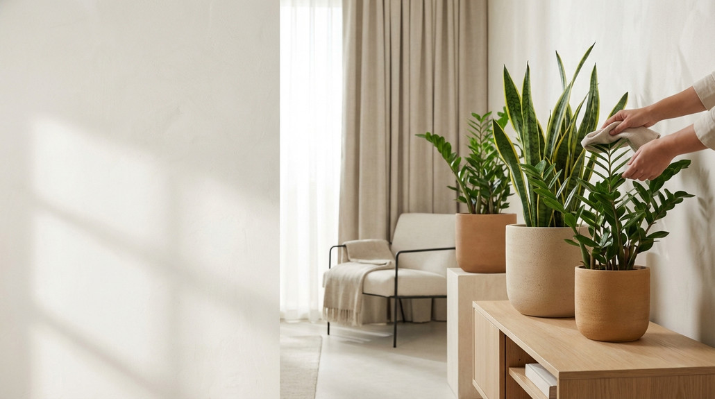 نباتات داخلية سهلة العناية للأشخاص المشغولين في منازل الإمارات