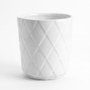 Diamond Pattern Ceramic Planter