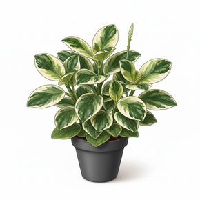 Variegated Baby Rubber Plant 'Variegata'