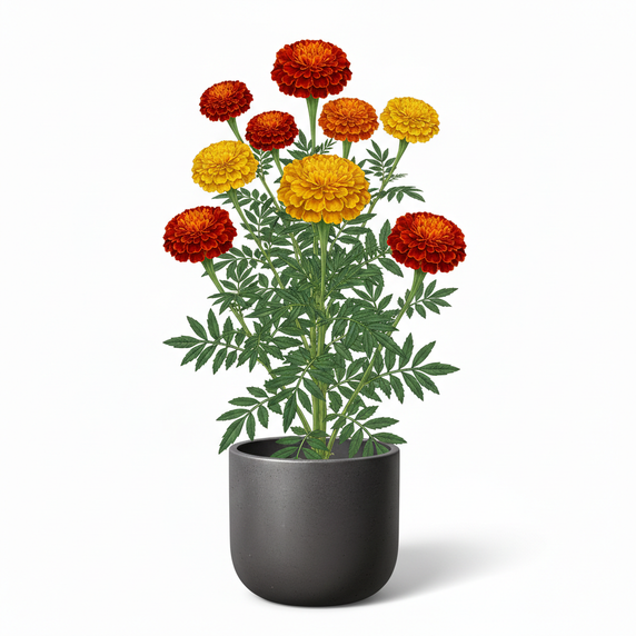 African Marigold 'Chocolate'