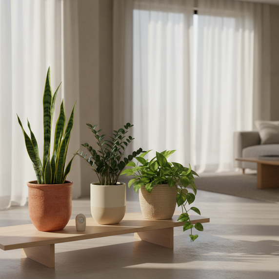 نباتات داخلية سهلة العناية للأشخاص المشغولين في منازل الإمارات