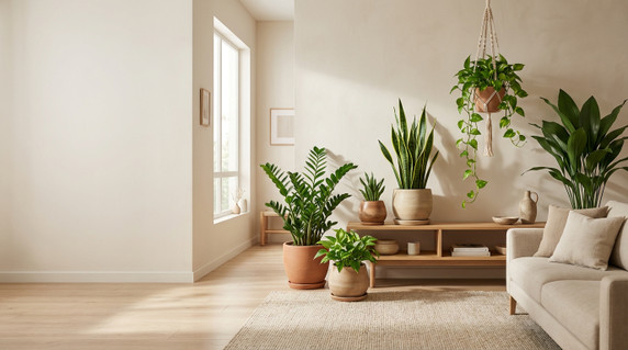 نباتات داخلية سهلة العناية للأشخاص المشغولين في منازل الإمارات