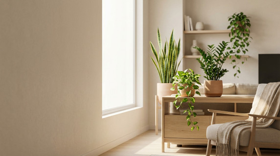 أفضل النباتات الداخلية للمكاتب في الدول الحارة في منازل الإمارات