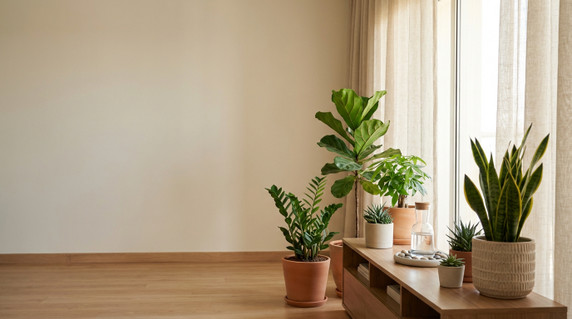 كيفية العناية بالنباتات الداخلية خلال حرارة الصيف في منازل السعودية