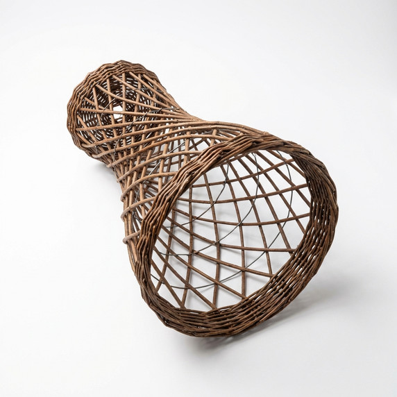 Woven Twig Decorative Planter
