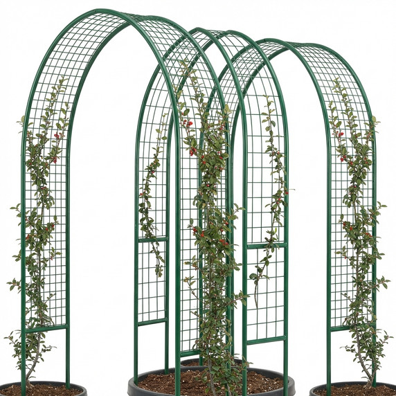 Green Metal Cylindrical Plant Guard