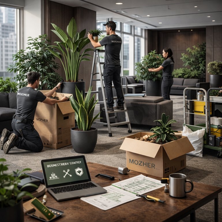 Mozher Corporate Plant Installation Service