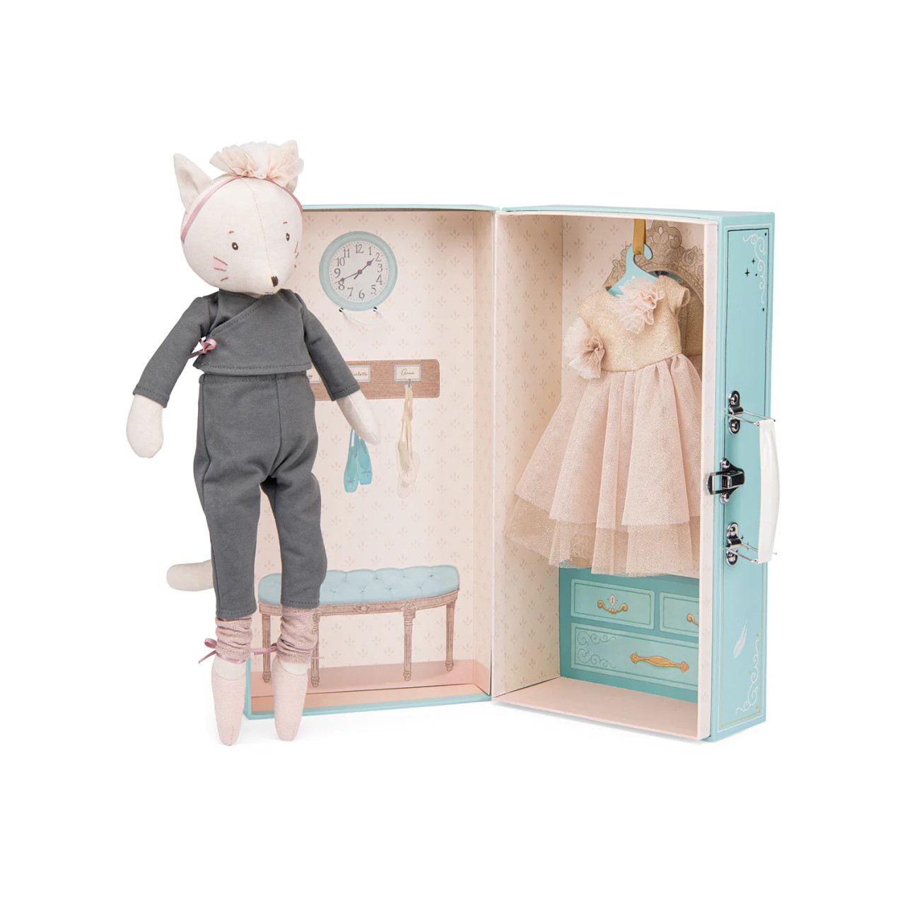 Moulin Roty Suitcase Celestine's Wardrobe Doll