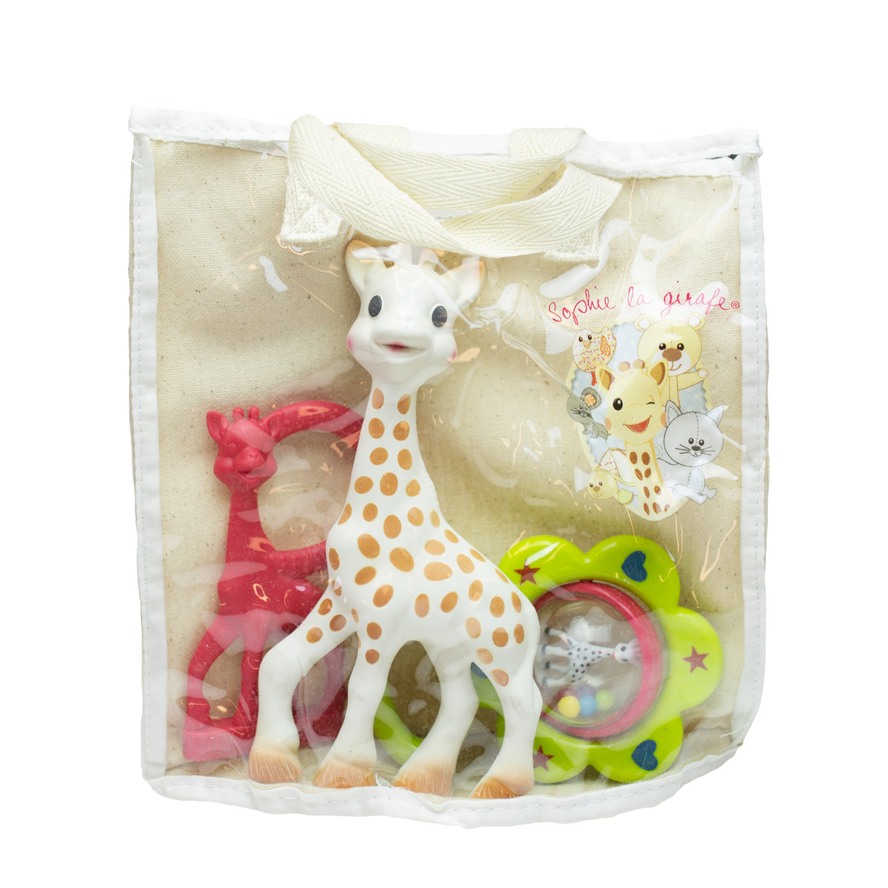 Sophie la girafe® and her bag