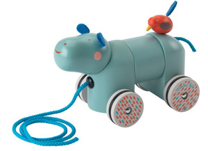 Moulin Roty Pull-Along toy Hippopotamus Moulin Roty Moulin Roty Pull-Along toy Hippopotamus Moulin Roty