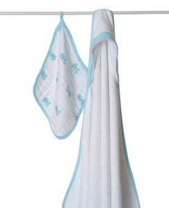 Hide and Sea Hooded Towel Set towel & washcloth sets By Aden and Anais Hide and Sea Hooded Towel Set towel & washcloth sets By Aden and Anais