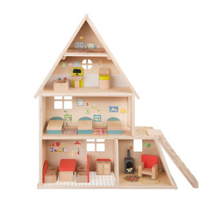 Moulin Roty Dolls' house with furniture La Grande Famille + Doll characters Moulin Roty Dolls' house with furniture La Grande Famille + Doll characters