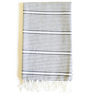 Zestt Anjuna Organic Cotton Fouta Bath Towel - Charcoal Zestt Anjuna Organic Cotton Fouta Bath Towel - Charcoal