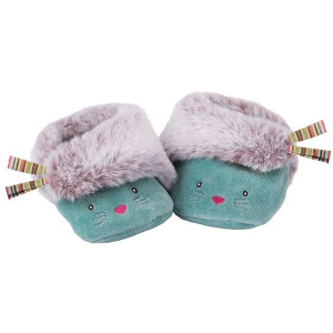 Moulin Roty Les Pachats Cat Baluw Baby Slippers Moulin Roty Les Pachats Cat Baluw Baby Slippers