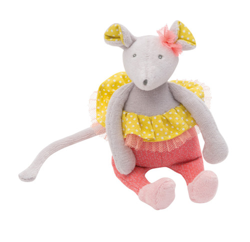 Moulin Roty Mademoiselle Mouse Rattle  Mademoiselle et Ribambelle collection
