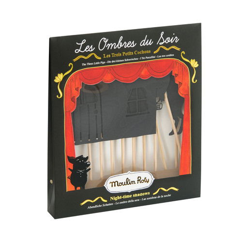 Moulin Roty Les Histoires Du Soir - Three Little Pigs Shadow Puppets