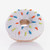 Pebble White Donut Rattle