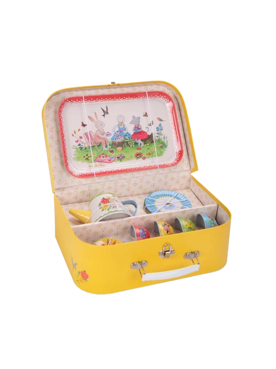 Moulin Roty Metal Tea Set - the Big Family