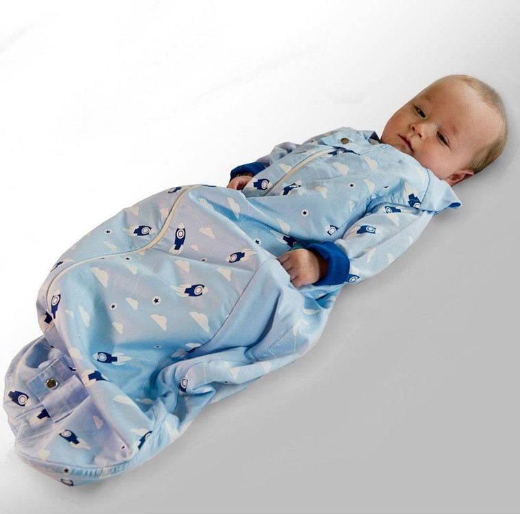 Ergo Pouch 1 TOG Baby Sleeping Bag, Rocket Blue, 2-12 Months