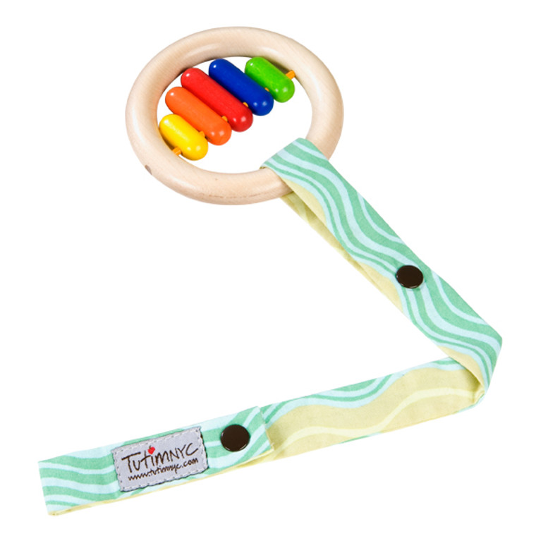 TutimNYC Sophie The Giraffe Toy Sitter Green Waves