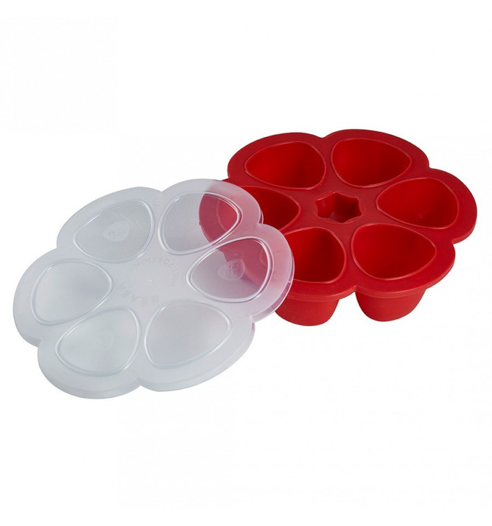 Beaba Multiportionsª 5 oz Silicone Tray - Cherry