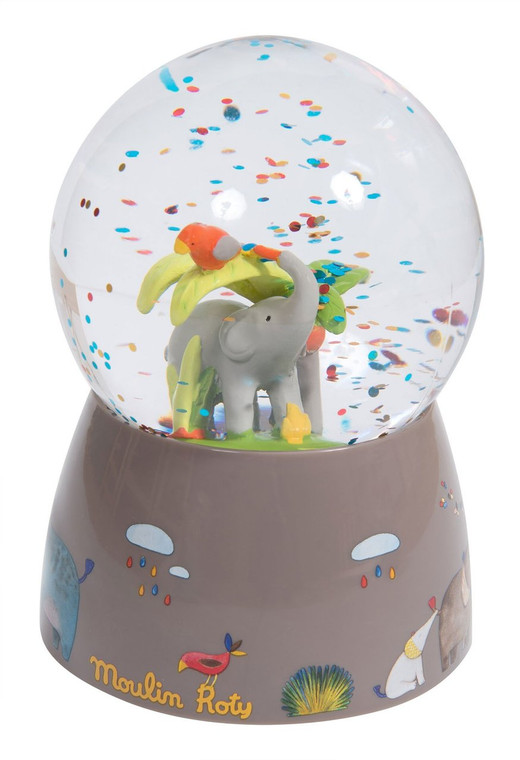 Moulin Roty Les Papoum Musical Snow Globe