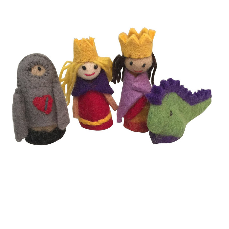 Papoose Finger Puppets King & Queen Boxed Set