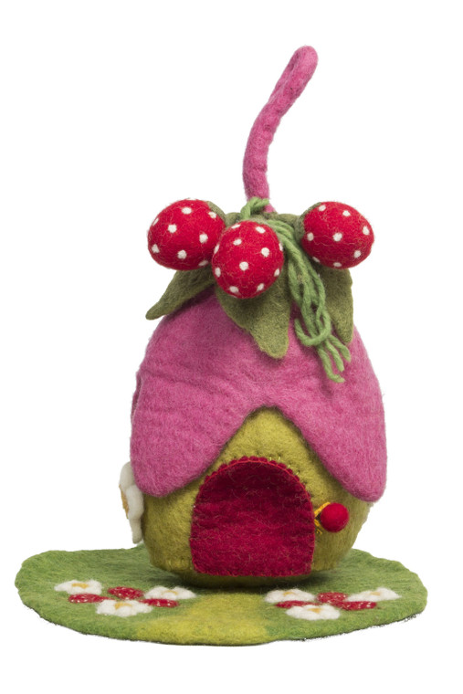 Papoose Strawberry Fairy House and Mat