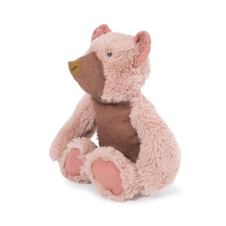 Moulin Roty Rendez vous Chemin Du Loup Small Pink Bear "Aubepine"