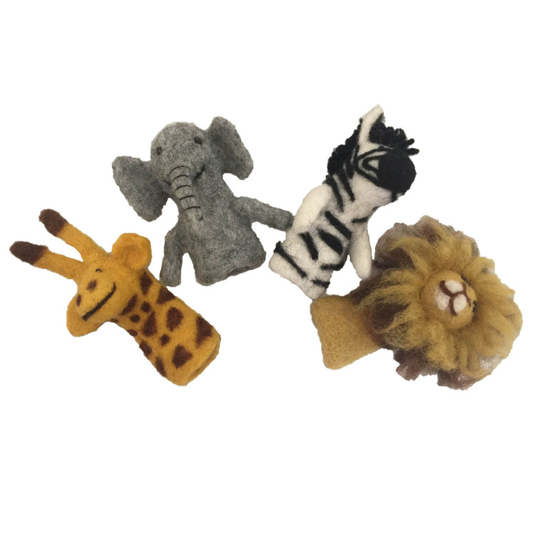 Papoose Finger Puppets - African Animals