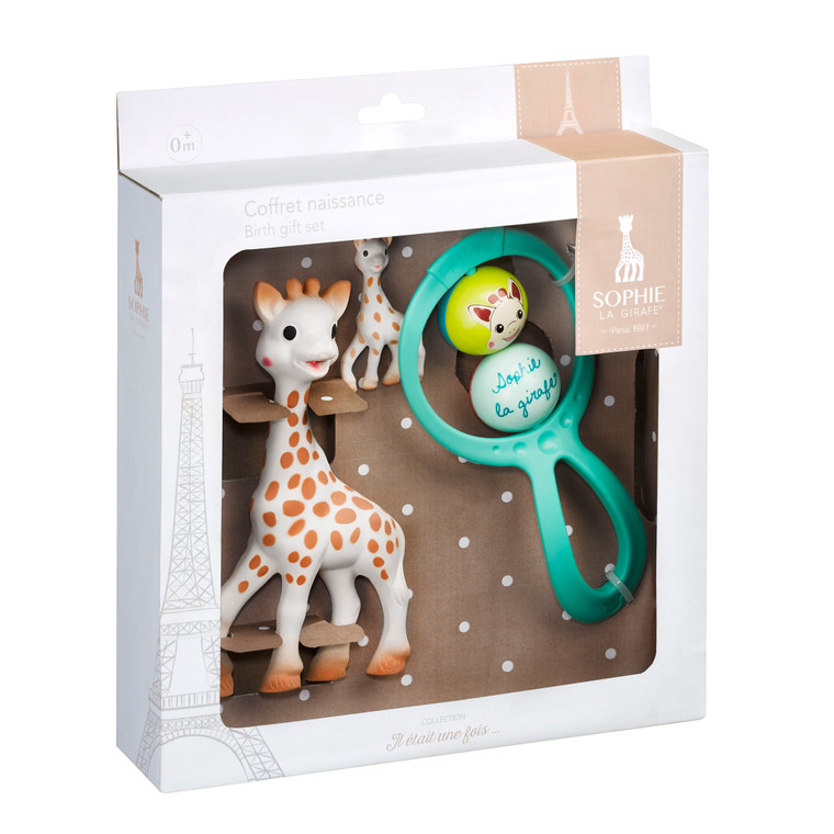 Sophie the Giraffe Birth Set Sophie and 2 ball rattle