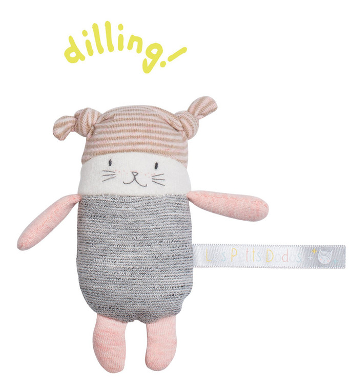 Moulin Roty Les Petits Dodos Rattle Moon the Cat