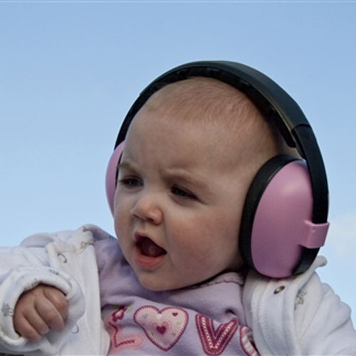 Banz Baby Earmuffs - 0-2 Year - Petal Pink