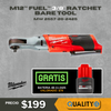 M12 FUEL™ 3/8" Ratchet Bare Tool/ free 2.5 Battery