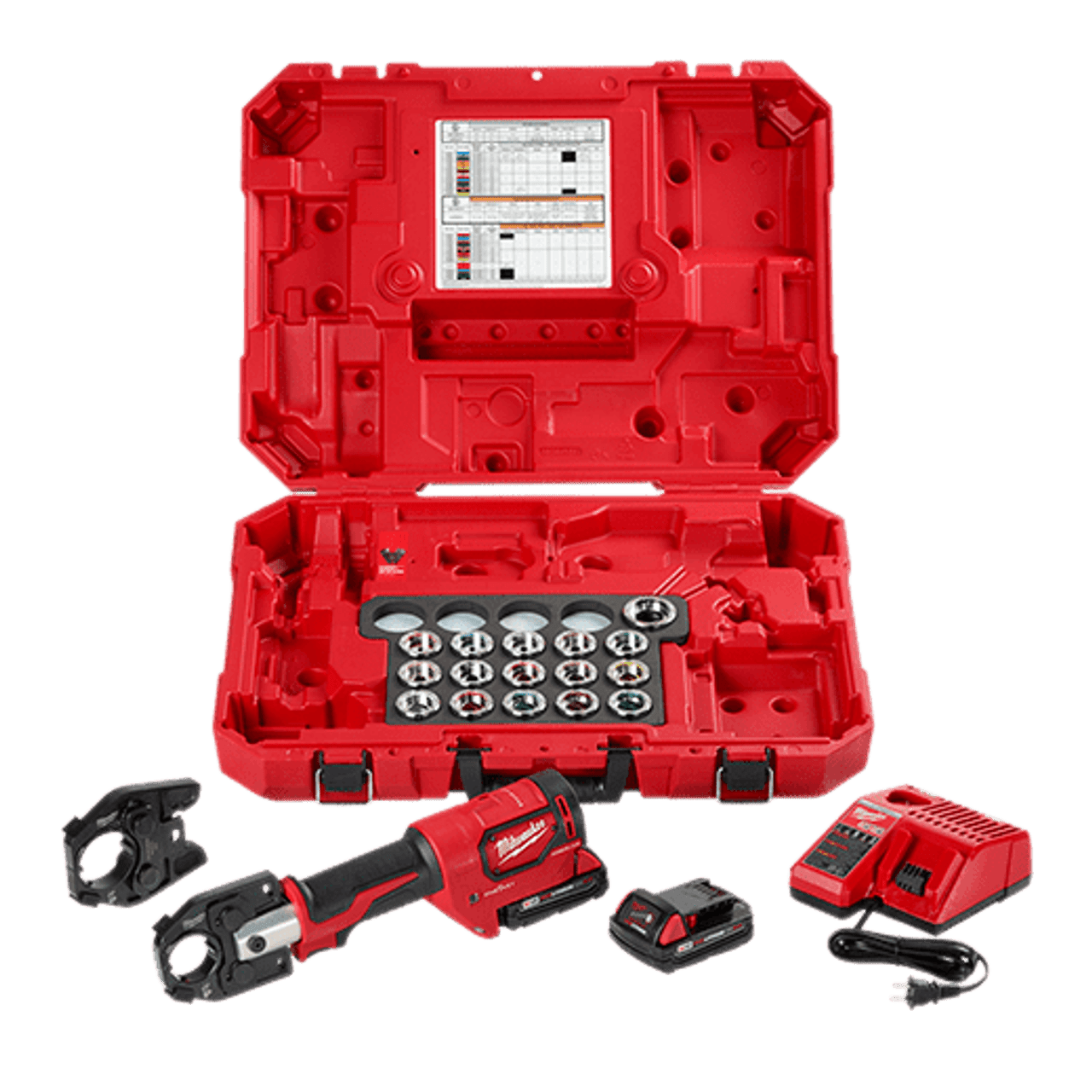 M18™ FORCE LOGIC™ 600 MCM Cu Crimper Kit w/ 750 MCM Expanded Jaw