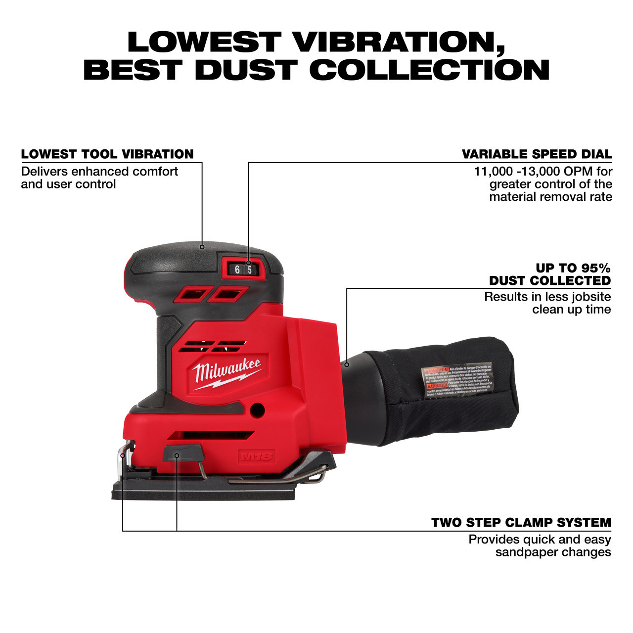 M18™ Orbital 1/4 Sheet Sander