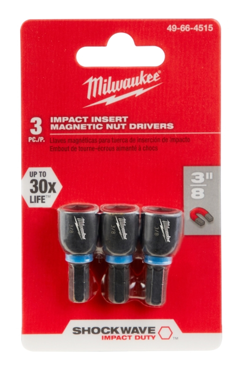 SHOCKWAVE Impact Duty™ 3/8” Insert Magnetic Nut Driver 3PK