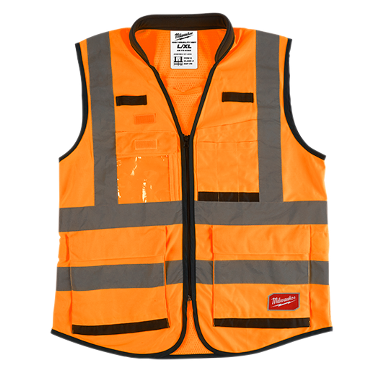 High Visibility Orange Performance Safety Vest - S/M