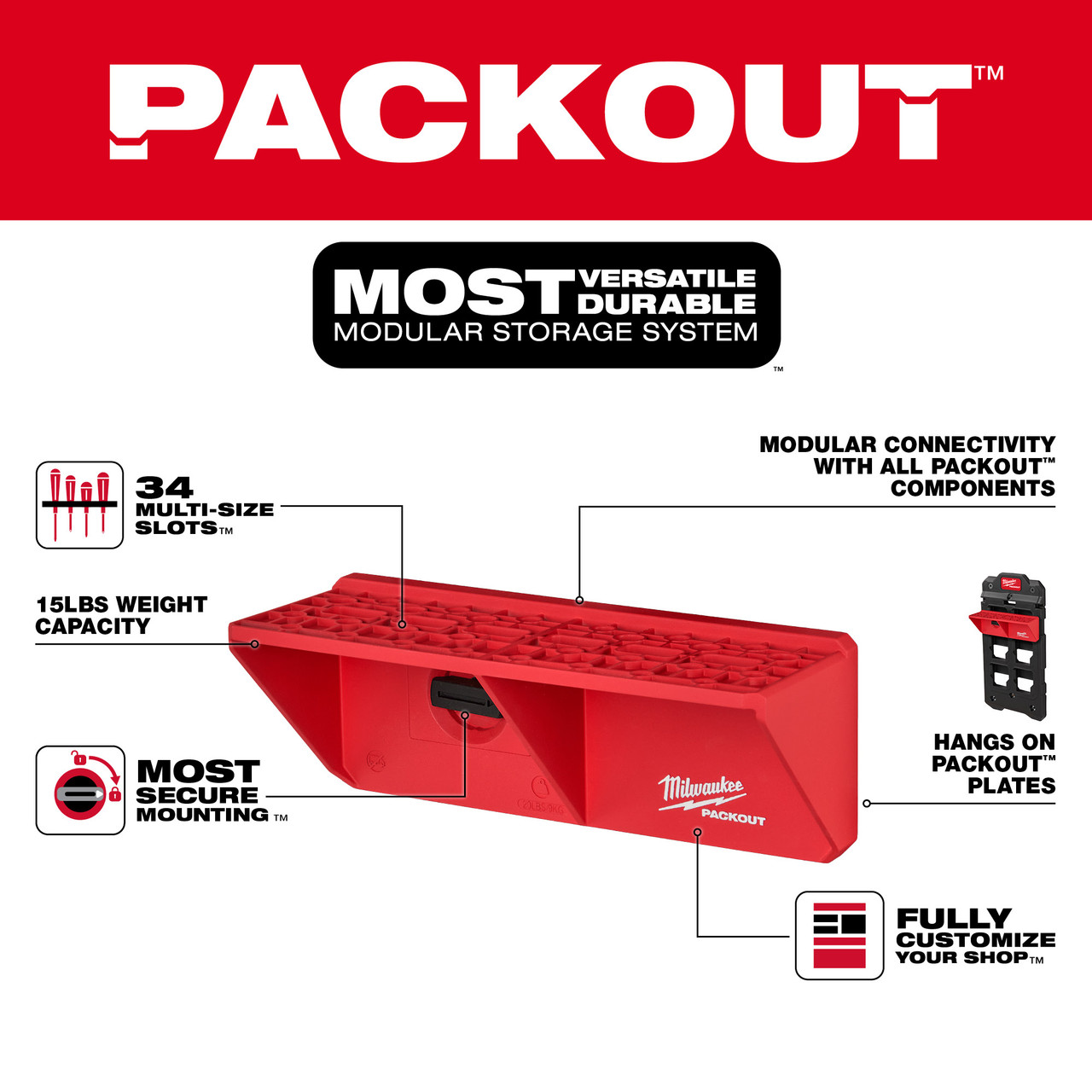 PACKOUT™ Screwdriver Rack