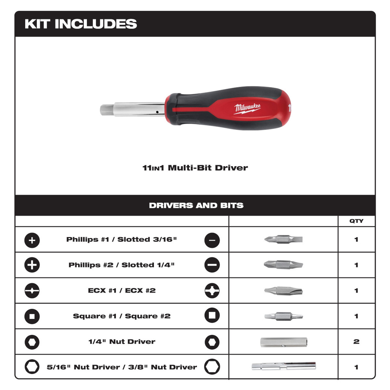 11-in-1 Screwdriver ECX