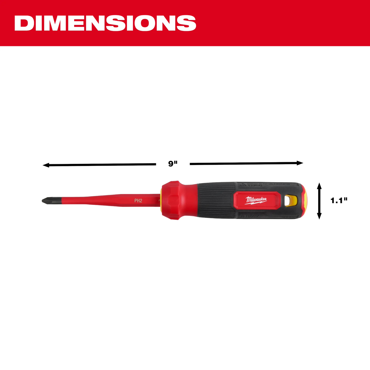 4-in-1 1000V Insulated Slim Tip Multi-Bit Screwdriver