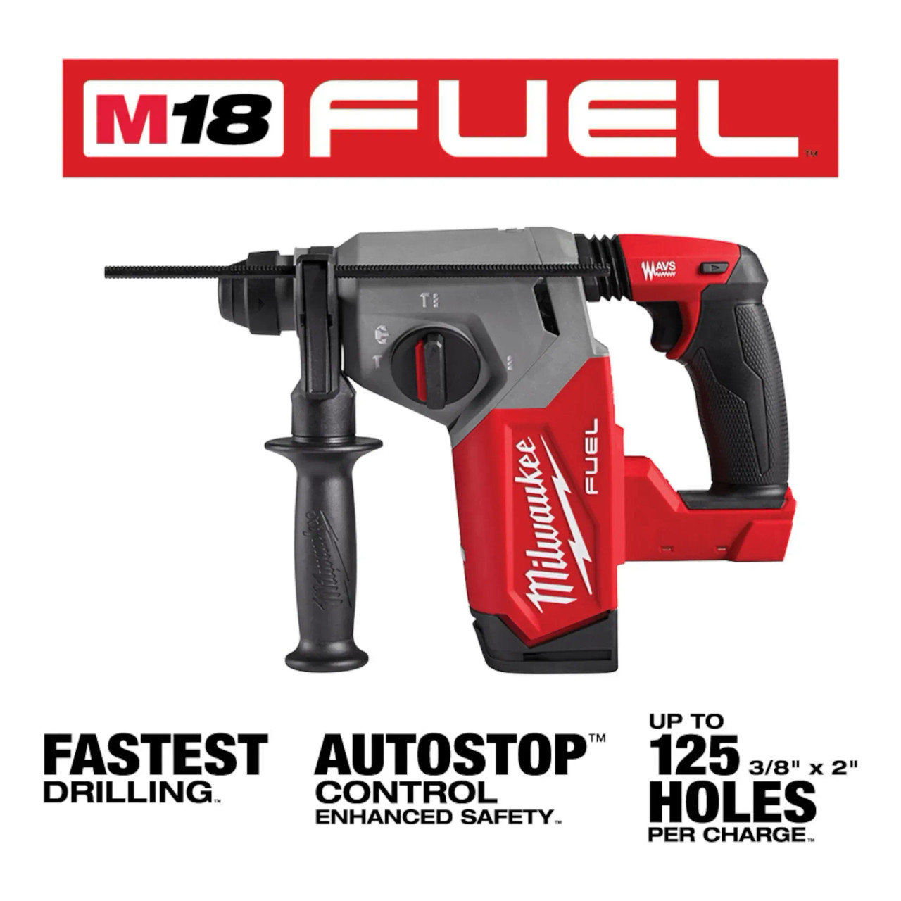 M18 FUEL™ 1" SDS Plus Rotary Hammer/free battery xc6.0