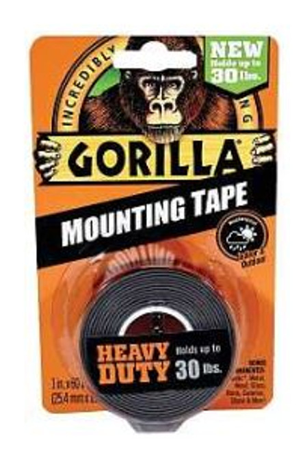 Gorilla Heavy Duty Mounting Tape 1" x 60yd Black